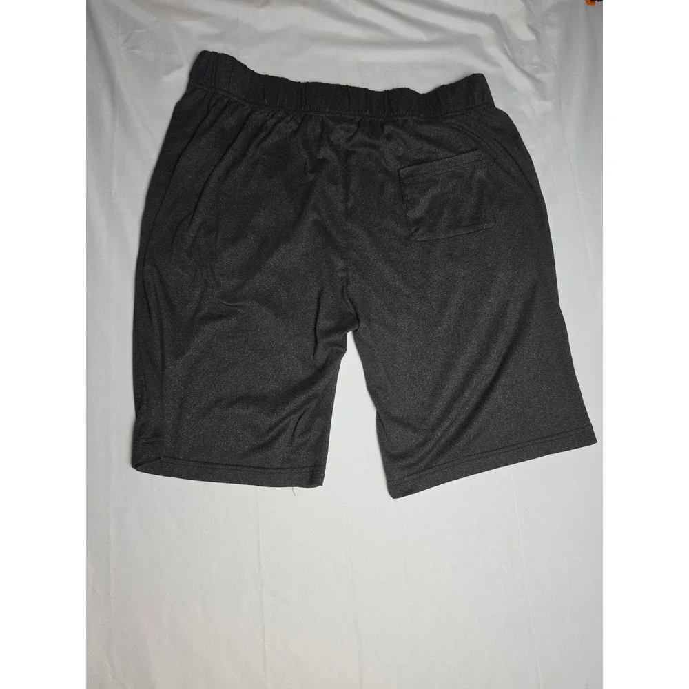 True Religion Mens Loungewear Shorts Charcoal Gray Horseshoe Logo XL 40-42